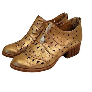 Sonoma Vitalize By Ortholite Cloris Gold Ankle Booties size 8.5